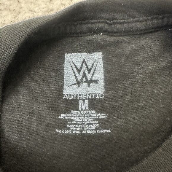 WWE Shirt Mens Medium M Black AJ Styles There Can Be Only 1 Wrestling - Picture 7 of 8